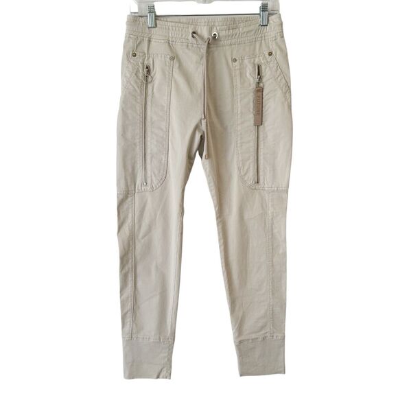 Mac Jeans Future Concept 2.08 Casual Canvas Utility Cropped Khaki Pants Sz 32 - Picture 5 of 11